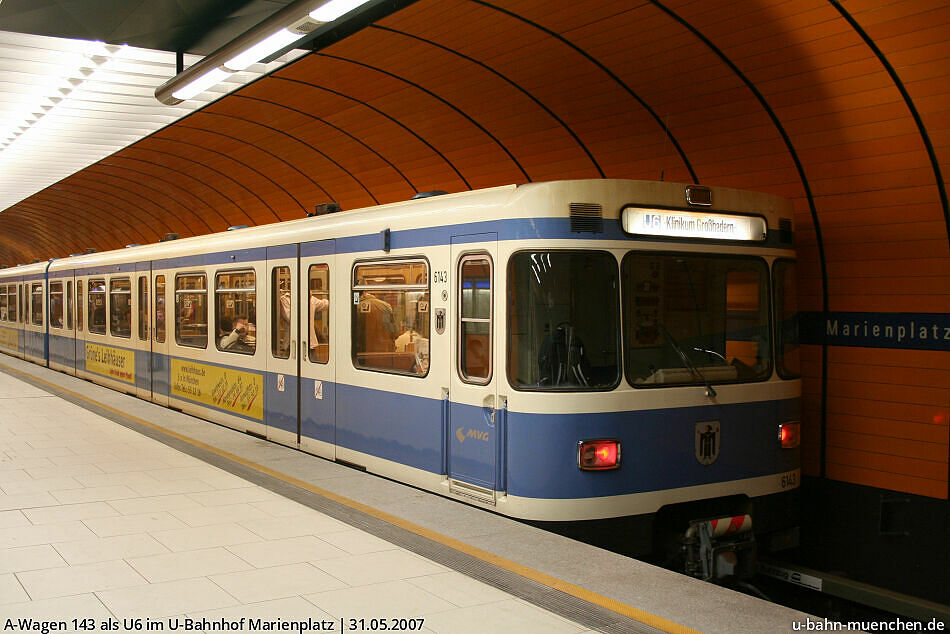 Wagenverzeichnis UBahn München