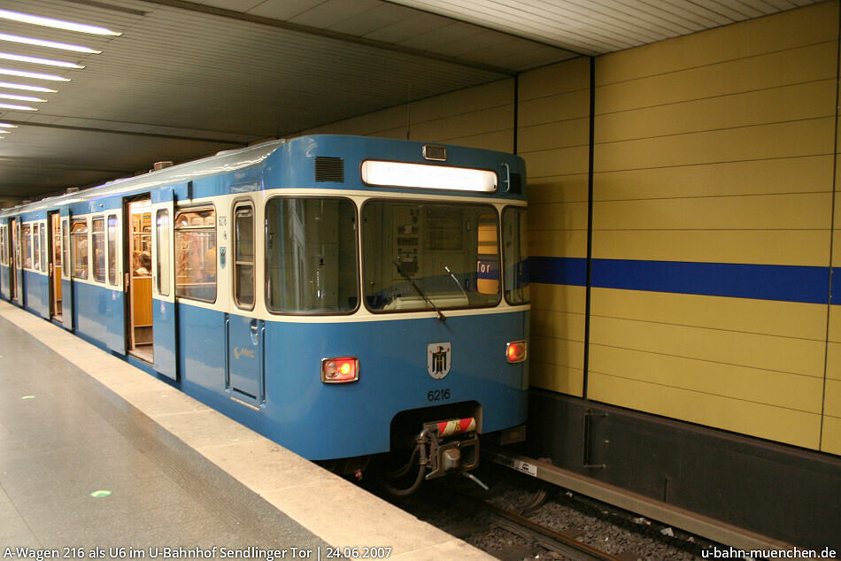 Wagen 216 UBahn München