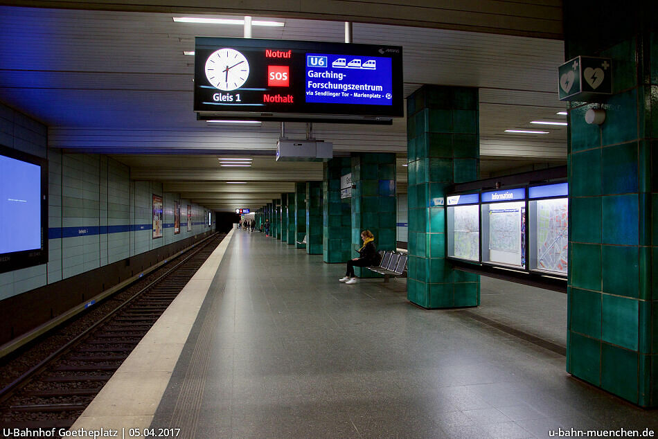 UBahnhof Goetheplatz (U3, U6) UBahn München