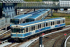 A-Wagen 162 bei einer Fahrt Richtung Bremsgleis im Betriebshof Nord