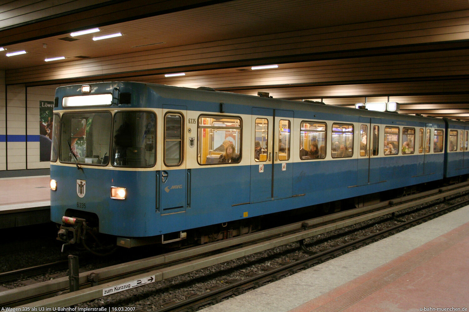 Fahrzeuge der Münchner UBahn Typ A UBahn München